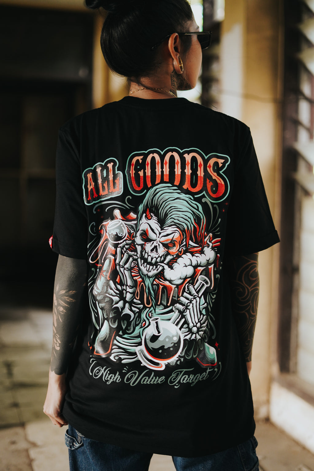 HIGH VALUE TARGET ALL GOODS (BLACK) 100% Cotton T-Shirt