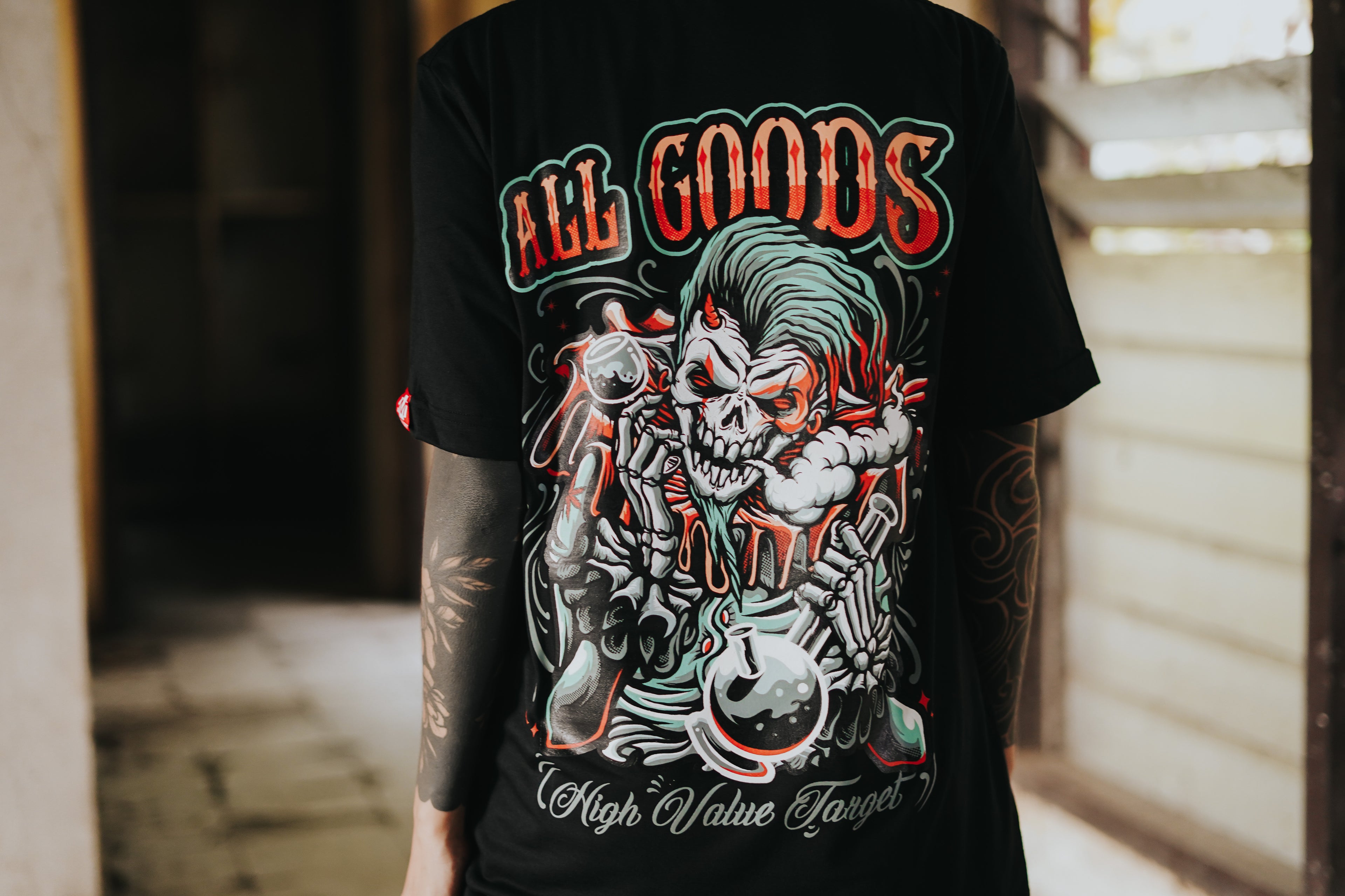 HIGH VALUE TARGET ALL GOODS (BLACK) 100% Cotton T-Shirt