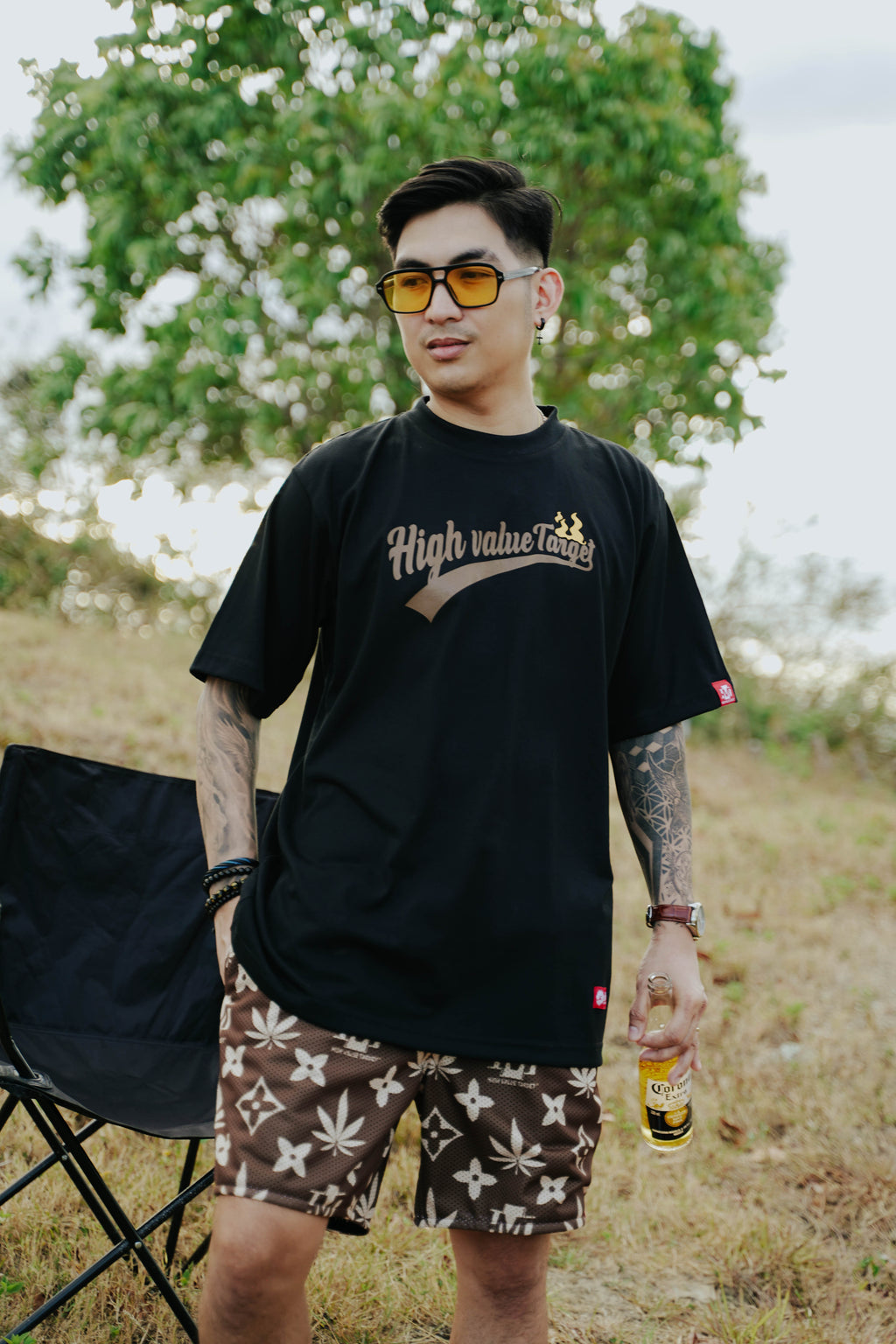 HIGH VALUE TARGET "LEGALIZE" Black CVC Cotton Unisex T-Shirt