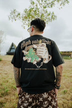 HIGH VALUE TARGET "LEGALIZE" Black CVC Cotton Unisex T-Shirt