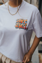 HIGH VALUE TARGET  "HVT STREET" GOKU AND VEGETA (WHITE) 100% Cotton T-Shirt