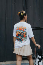 HIGH VALUE TARGET  "HVT STREET" GOKU AND VEGETA (WHITE) 100% Cotton T-Shirt
