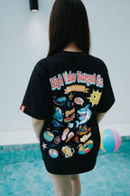 HIGH VALUE TARGET " HVT VACATION MODE ON" BLACK CVC Cotton Unisex T-SHIRT