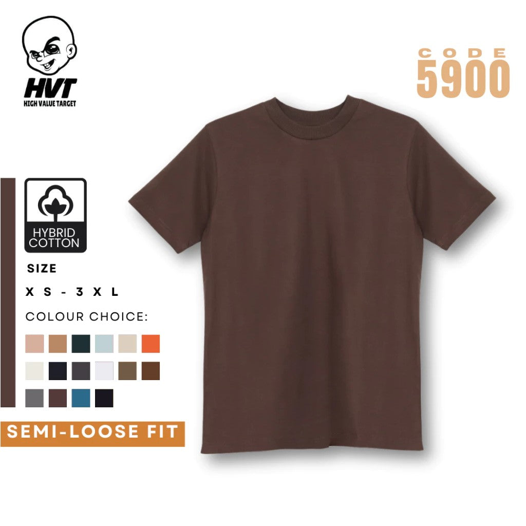EARTH - HVT Premium Quality Oversized Plain Crewneck T-shirts - Unisex Heavy Hybrid Soft Cotton Shirts - Menswear and women Casual Tshirt, PURE Cotton