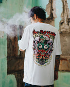 HIGH VALUE TARGET - ESCAPE LIFE (White) CVC Cotton T-Shirt - Small to 5XL sizes