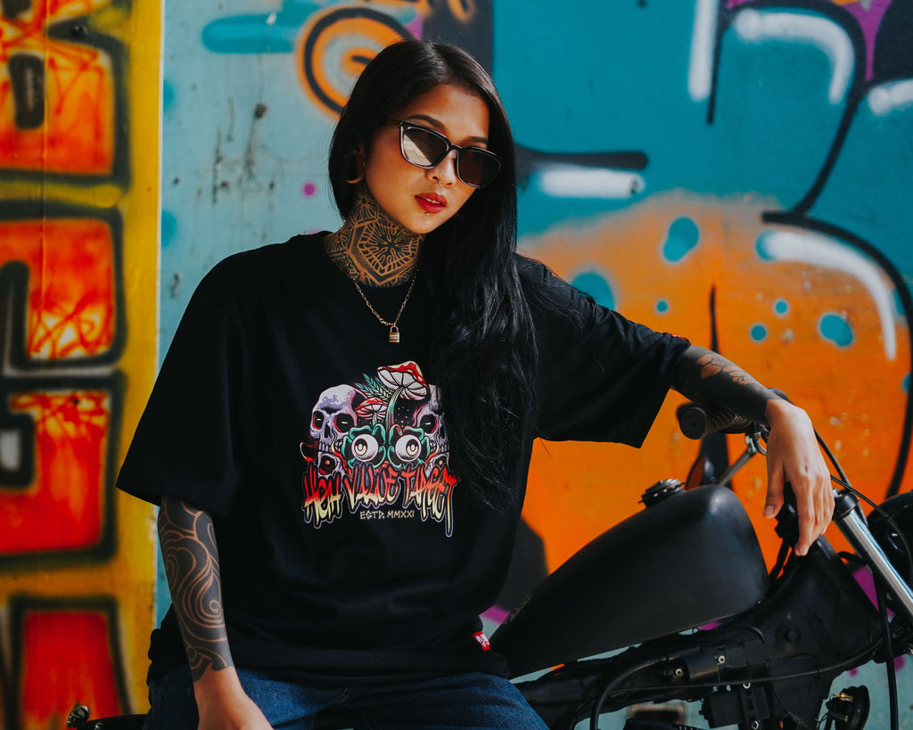 HIGH VALUE TARGET "ESCAPE LIFE" (Black) CVC Cotton T-Shirt - Small to 5XL sizes
