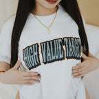 HIGH VALUE TARGET "HATERS GONNA HATE" WHITE CVC COTTON UNISEX T-SHIRT