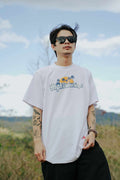 HIGH VALUE TARGET "HIGH RIDES" White CVC Cotton Unisex T-Shirt