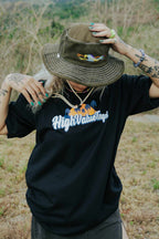 HIGH VALUE TARGET "HIGH RIDES" Black CVC Cotton Unisex T-Shirt