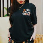 HIGH VALUE TARGET "HUSTLE HARD NEVER QUIT " BLACK CVC COTTON UNISEX T-SHIRT