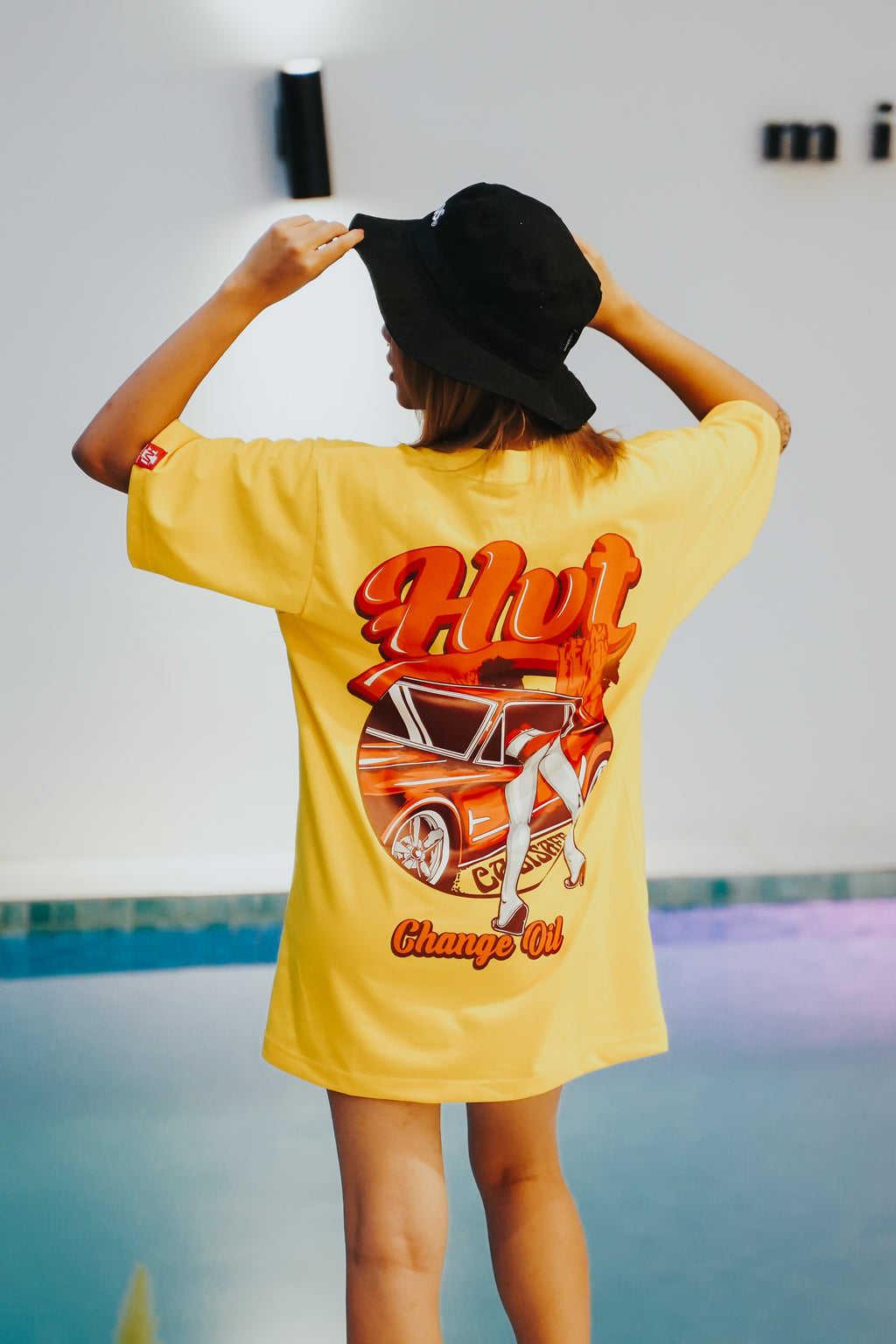 HIGH VALUE TARGET "HVT CHANGE OIL" YELLOW CVC Cotton Unisex T-SHIRT