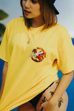 HIGH VALUE TARGET "HVT CHANGE OIL" YELLOW CVC Cotton Unisex T-SHIRT