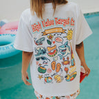 HIGH VALUE TARGET " HVT VACATION MODE ON" WHITE CVC Cotton Unisex T-SHIRT UNISEX