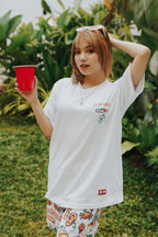 HIGH VALUE TARGET " HVT VACATION MODE ON" WHITE CVC Cotton Unisex T-SHIRT UNISEX