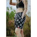 HIGH VALUE TARGET "HVT KUSH" MESH SHORTS - BLACK