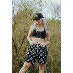 HIGH VALUE TARGET "HVT KUSH" MESH SHORTS - BLACK