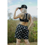 HIGH VALUE TARGET "HVT KUSH" MESH SHORTS - BLACK