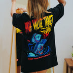 HIGH VALUE TARGET "KEEP YOUR HUSTLE BURNING" BLACK CVC COTTON UNISEX T-SHIRT