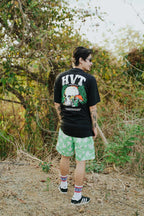HIGH VALUE TARGET "HVT KUSH" MESH SHORTS -  GREEN WHITE