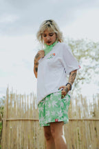 HIGH VALUE TARGET "HVT KUSH" MESH SHORTS -  GREEN WHITE