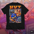 HIGH VALUE TARGET "HVT PLAY.CHILL.VIBE " (BLACK) CVC 100% Cotton T-Shirt - S to 2XL