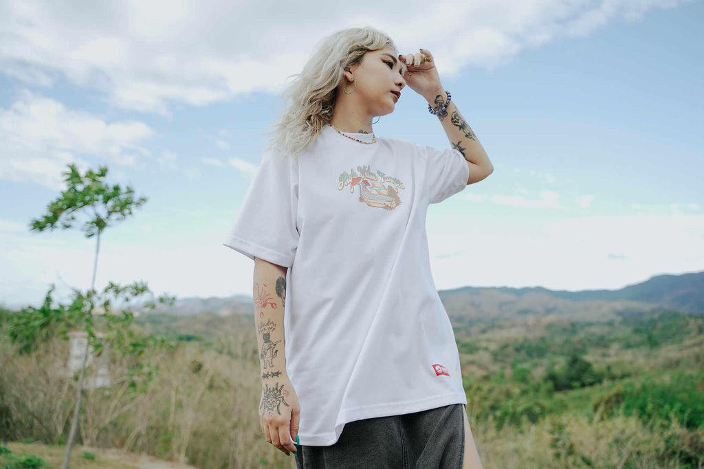 HIGH VALUE TARGET "REST N' CHILL " White CVC Cotton Unisex T-Shirt