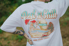 HIGH VALUE TARGET "REST N' CHILL " White CVC Cotton Unisex T-Shirt