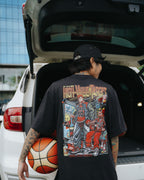 HIGH VALUE TARGET "RISE AND GRIND" SAKURAGI & RODMAN (BLACK) CVC Cotton T-Shirt - UNISEX
