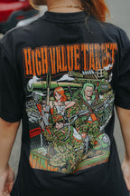 HIGH VALUE TARGET "STAY FOCUSED ON THE MISSION " (BLACK) CVC PURE Cotton T-Shirt - UNISEX