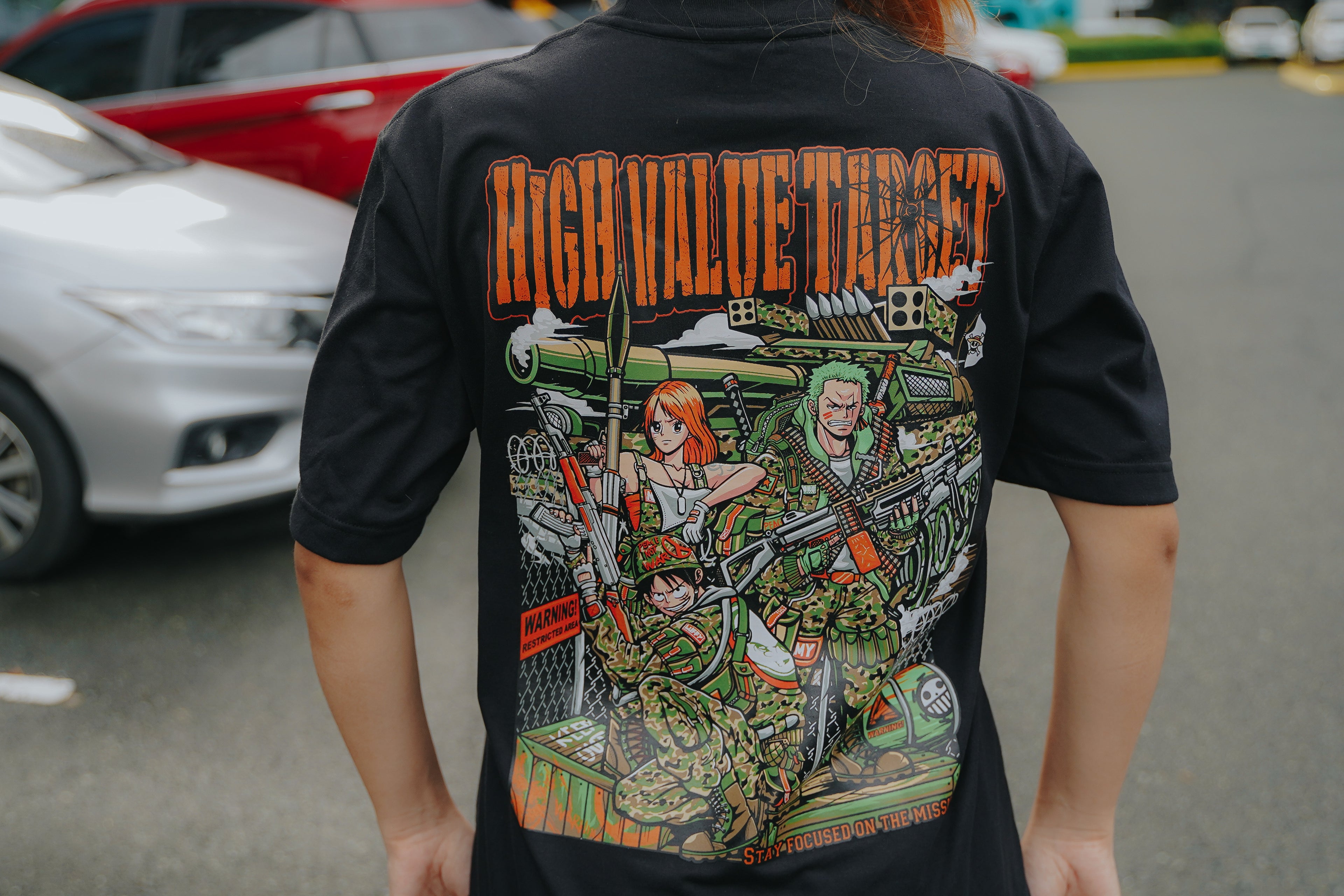 HIGH VALUE TARGET "STAY FOCUSED ON THE MISSION " (BLACK) CVC PURE Cotton T-Shirt - UNISEX