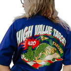 HIGH VALUE TARGET "TAKUSH" BLUE CVC Cotton Unisex T-Shirt