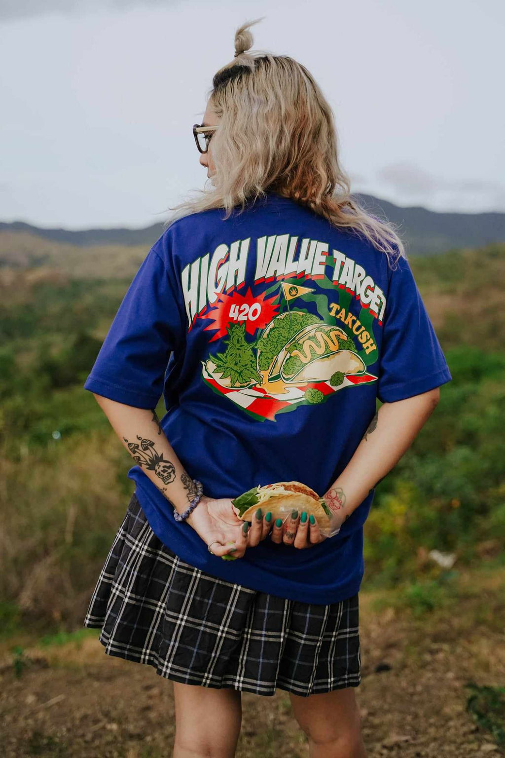 HIGH VALUE TARGET "TAKUSH" BLUE CVC Cotton Unisex T-Shirt