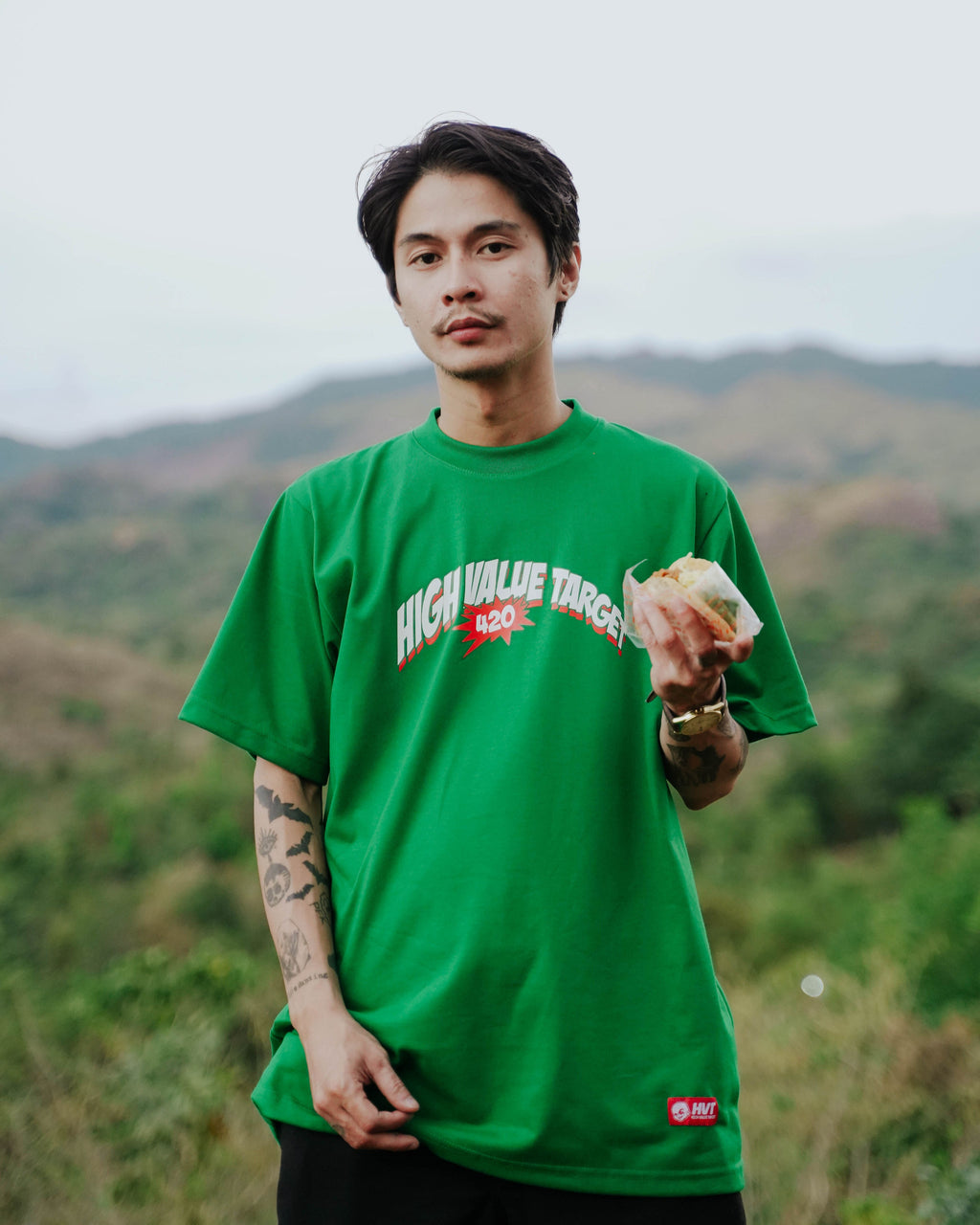 HIGH VALUE TARGET "TAKUSH" GREEN CVC Cotton Unisex T-Shirt
