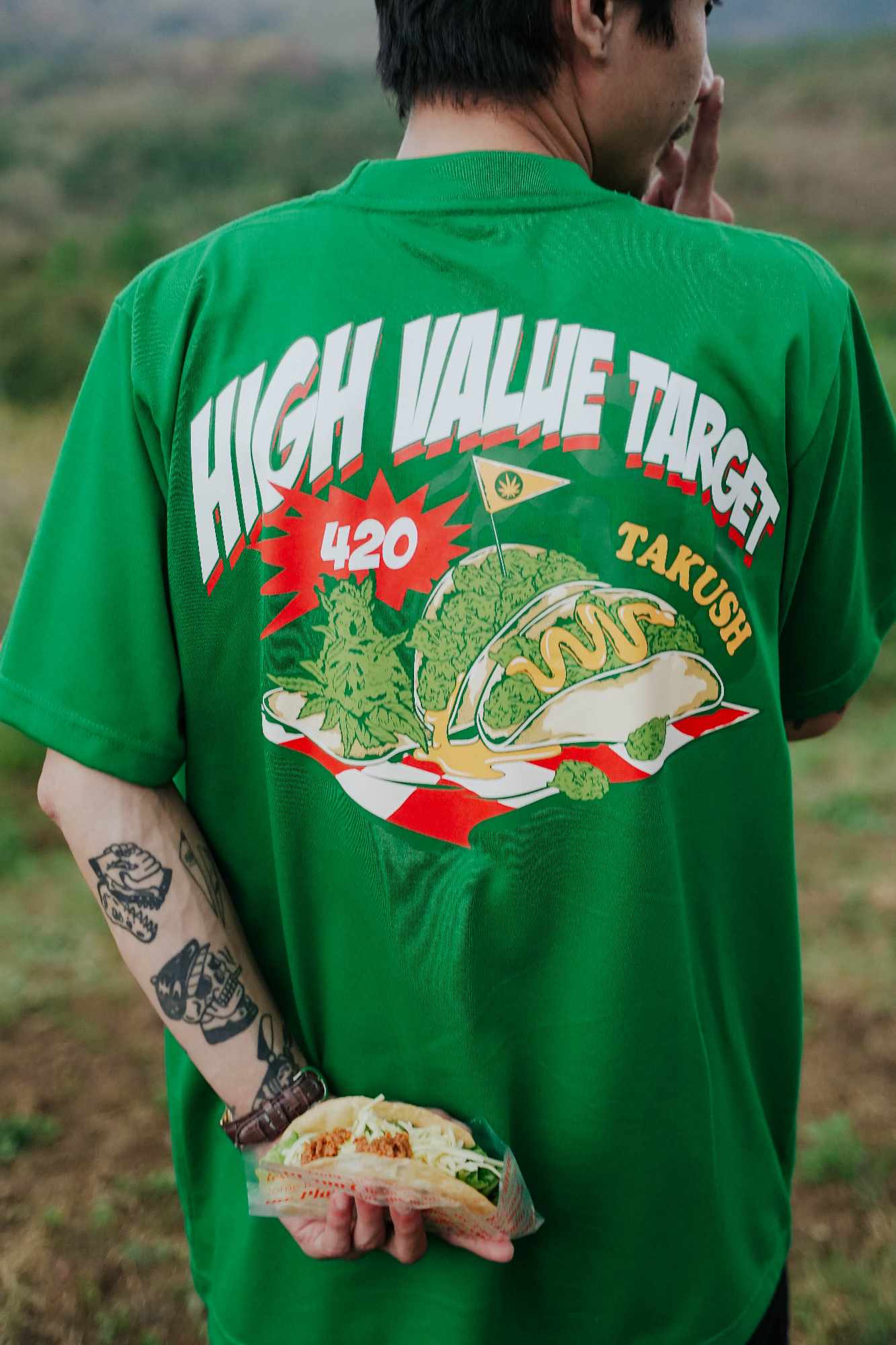 HIGH VALUE TARGET "TAKUSH" GREEN CVC Cotton Unisex T-Shirt