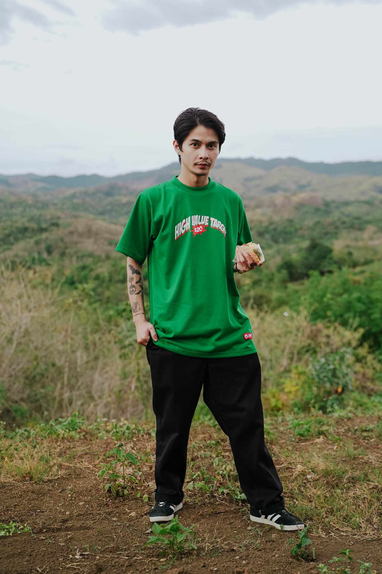HIGH VALUE TARGET "TAKUSH" GREEN CVC Cotton Unisex T-Shirt