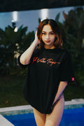 HIGH VALUE TARGET "HVT Tanned and Tipsy" BLACK CVC Cotton Unisex T-SHIRT