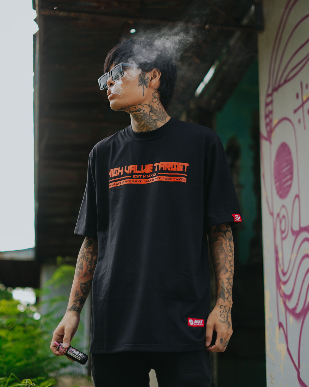 HIGH VALUE TARGET WICK IT (BLACK) CVC Cotton T-Shirt