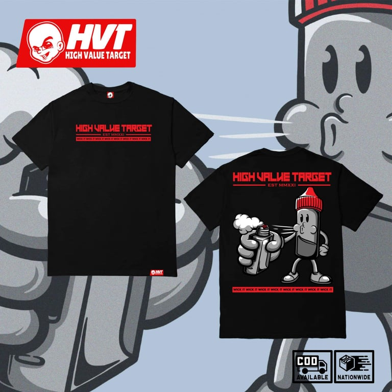 HIGH VALUE TARGET WICK IT (BLACK) CVC Cotton T-Shirt