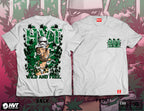 HIGH VALUE TARGET  "WILD AND FREE" (WHITE) 100% Cotton T-Shirt - SMALL to 5XL