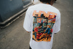 Cheers for Victory T shirt with anime style group sitting at table design
