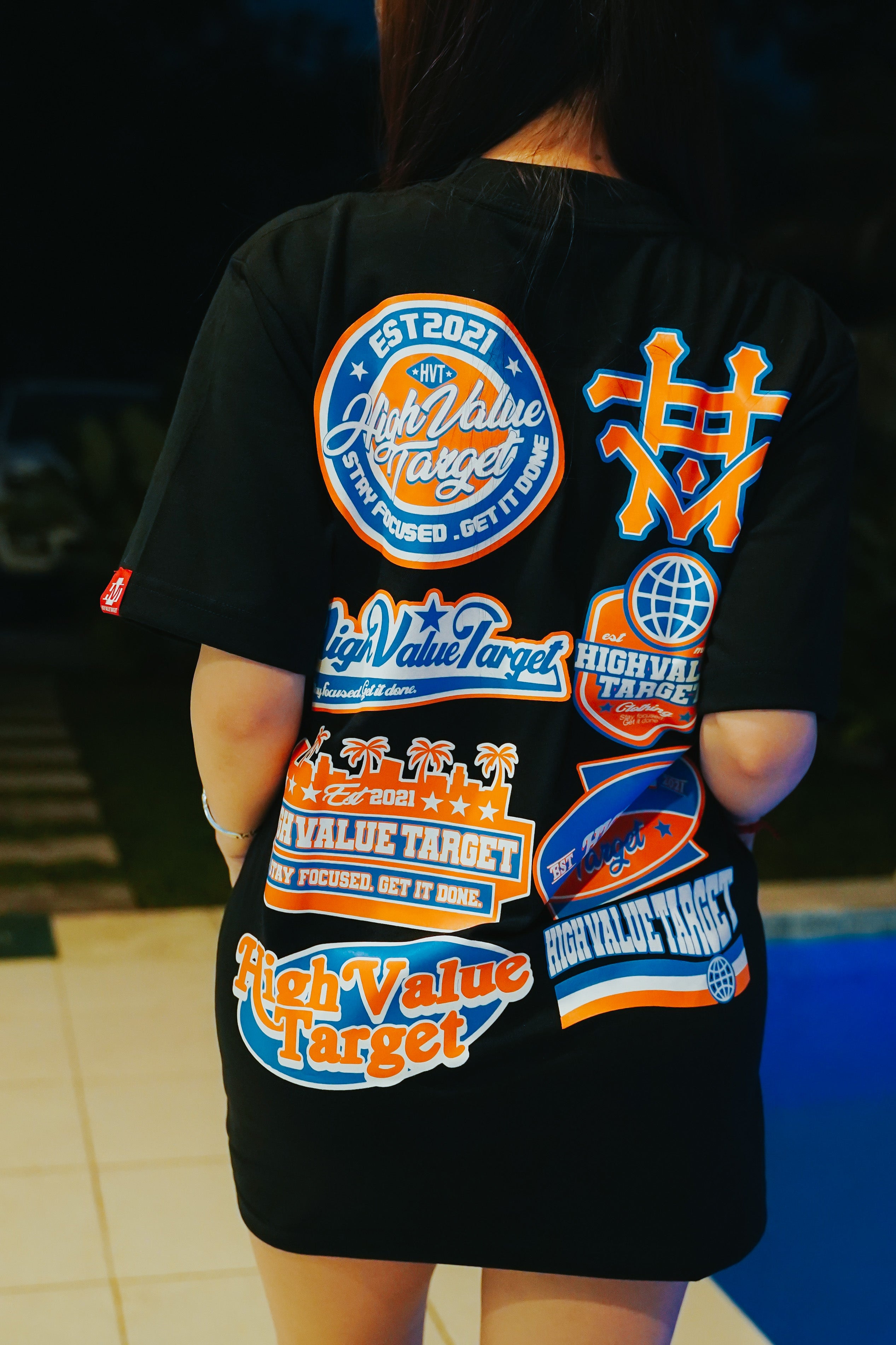 Urban style T shirt with bold graphic mix for casual outfit combinations