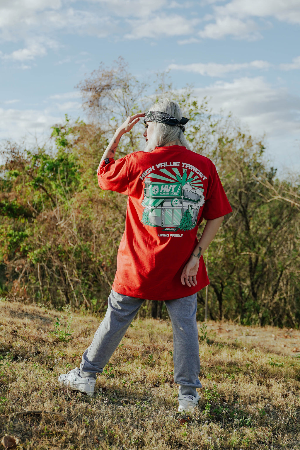 Streetwear T shirt with House of High store design and stylized plant themed visuals