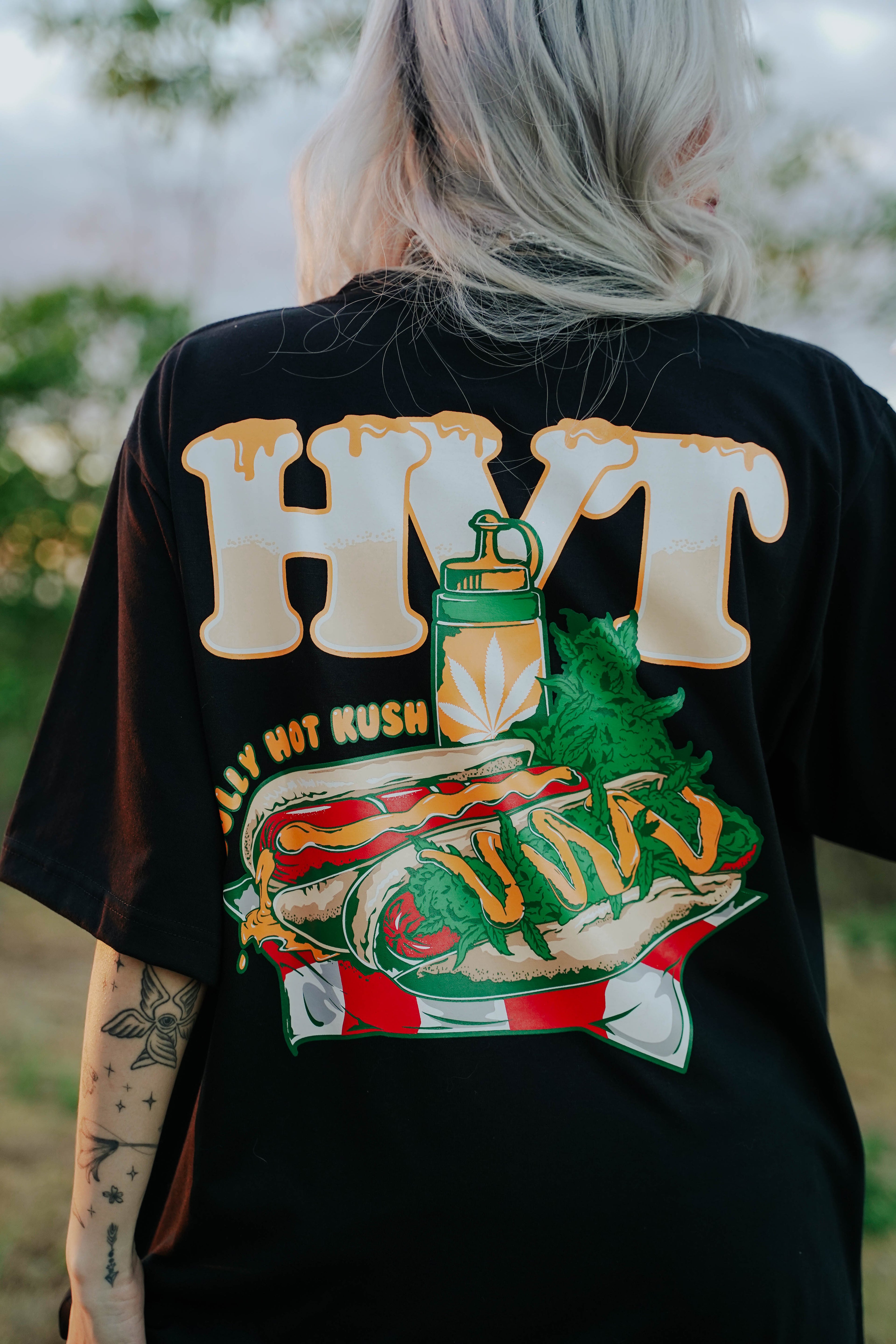 Printed shirt with food inspired design for modern streetwear appeal