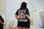 Printed shirt with skeleton artwork and modern streetwear appeal