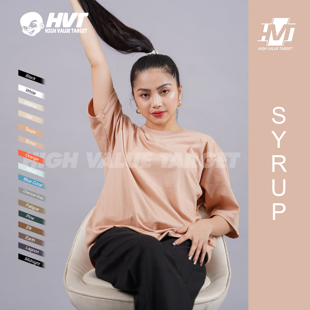 Syrup Plain T shirt with lightweight feel for comfortable casual fashion use