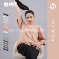 Syrup Plain T shirt with lightweight feel for comfortable casual fashion use