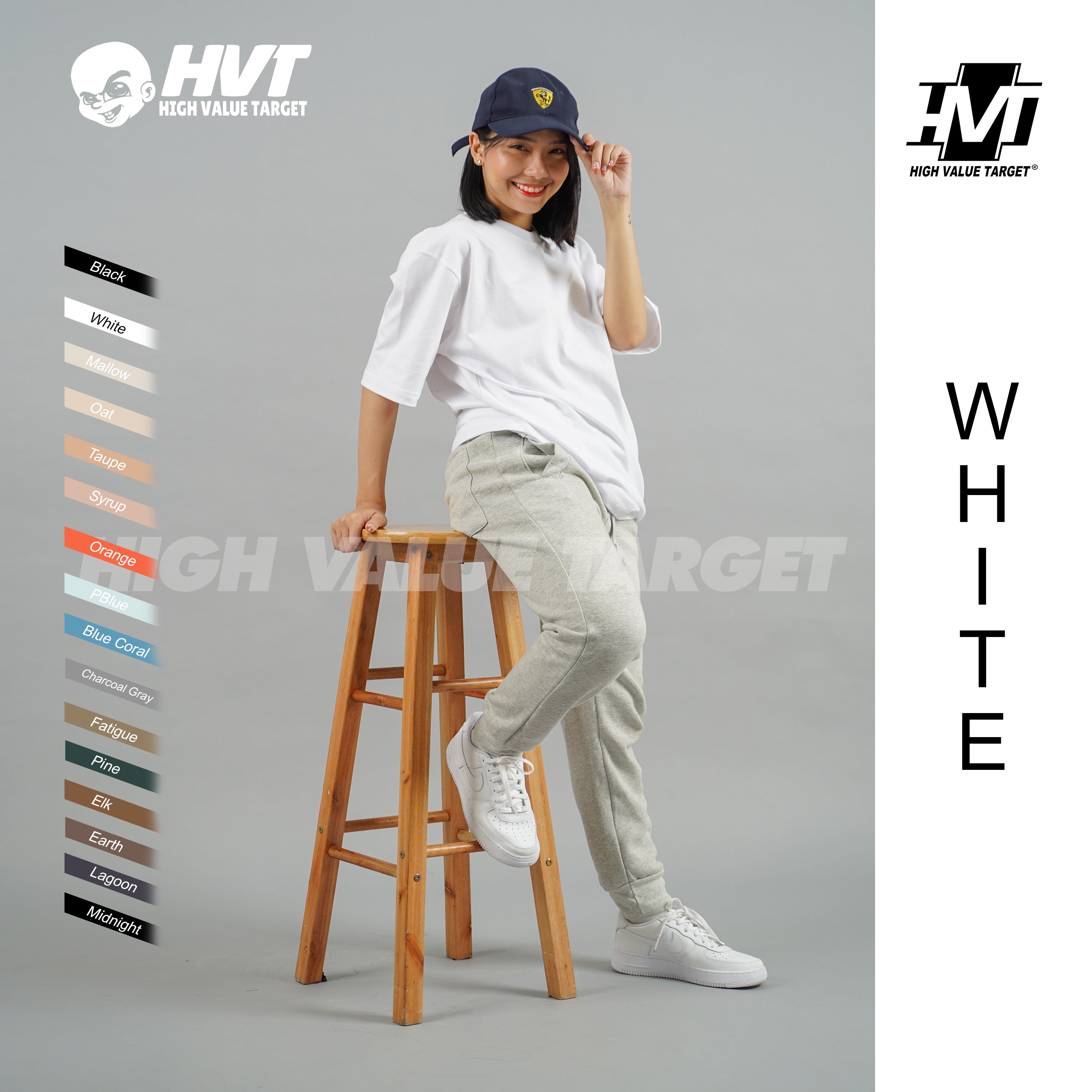 White Plain T shirt with soft fabric and simple look for casual daily outfit wear
